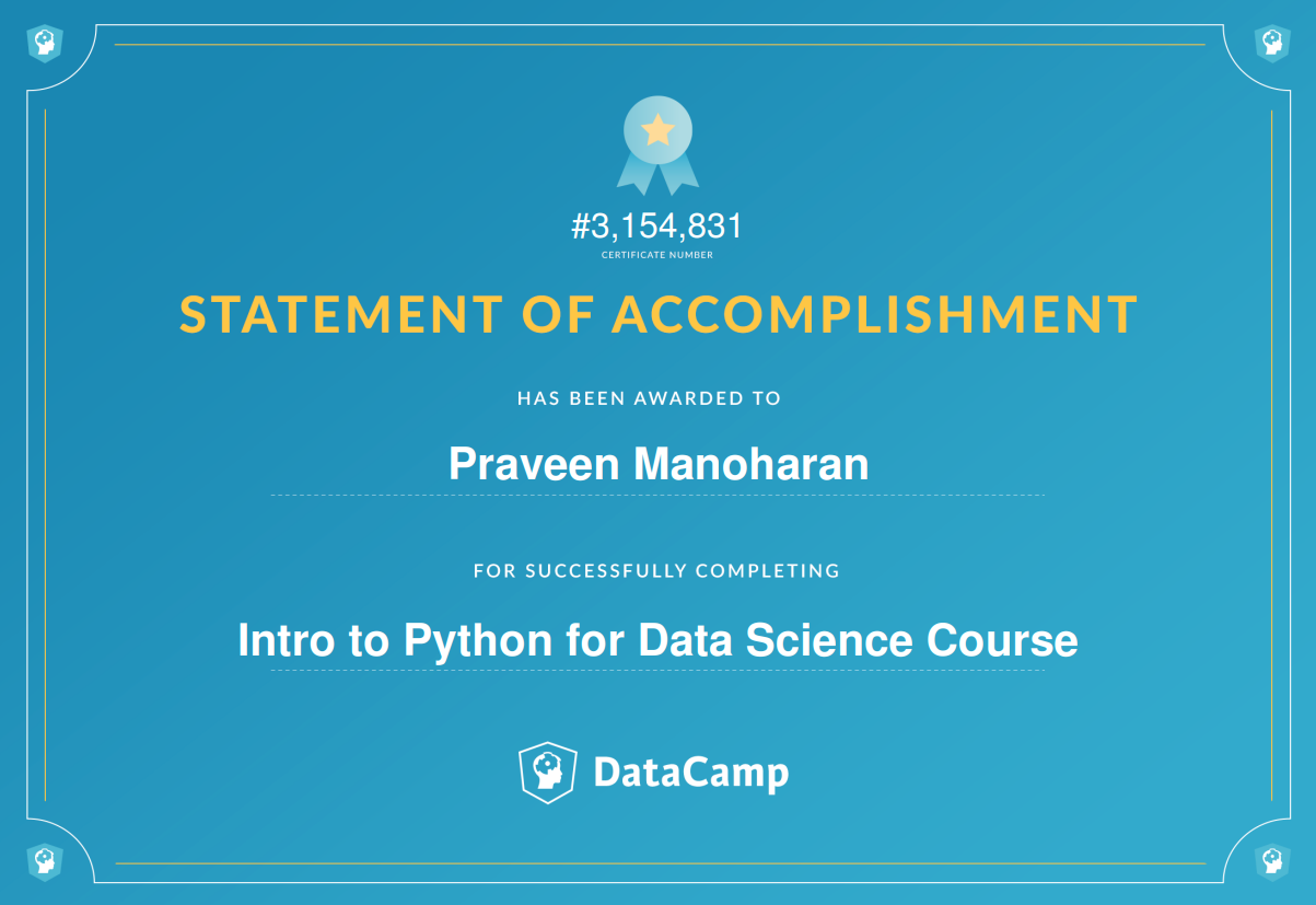 Intro To Python For Data Science By Datacamp