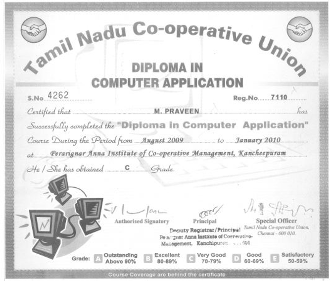 Diplomaincomputerapplication